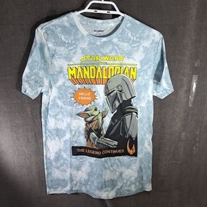 Star Wars The Mandalorian The Legend Continues Tie Dye Graphic Tee VG S